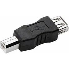 Usb-B Yazıcı Erkek To Usb-A Dişi Adaptör - Kare Uç Printer Çevirici