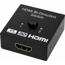 4K 2k 2 Port Çift Yönlü HDMI Switch Splitter Çoklayıcı Çoğaltıcı Ekran Monitör Bidirection