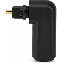 90 Derece Açılı Toslink Optik Ses Kablosu Dönüştürücü Adaptör L Tipi Çevirici