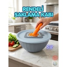 Rika Garden Kapaklı Hazneli Rende 5 Lt - Çevre Dostu ve Çok Fonksiyonlu