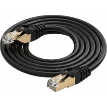 2 Metre Cat7 U/ftp Ethernet Kablosu 10GBPS Altın Kaplama RJ45 Ağ Kablosu