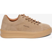 Greyder Kadın Vizon Hakiki Deri Sneaker Ayakkabı 6K2UA35320