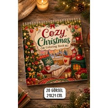 Birikiyedi Cozy Christmas Coloring Book /yetişkin ve Çocuk Boyama Kitabı/ Bold & Easy