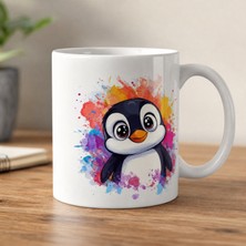 Kadorex Design Sevimli Penguen Kupa Bardak – Penguen Temalı Seramik Kupa