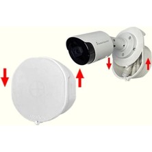 Altebox Kamera Montaj Buatı Mini AB-7005E 10.5cm Beyaz Kapaklı Sürgülü Orginal Pp