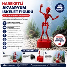 Piyatech Hava Ile Oynayan Iskelet Akvaryum Dekoru - Dans Eden Iskelet Akvaryum