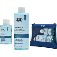 Kdid Miceller Water For All Skin Types  Makyaj Temizleme Suyu Seti Tüm Ciltler Calmiva 400+100 ml - Mavi