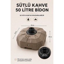 Düvenci Sütlü Kahve Şemsiye Bidonu 50 Litre