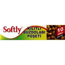 Tbl Dekor Kilitli Buzdolabı Poşeti - 10'lu Paket - Orta Boy