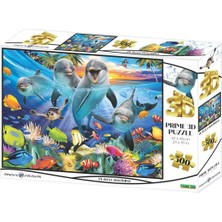 Prime 3D - Oyuncu Yunuslar 500 Parça Yetişkin Puzzle