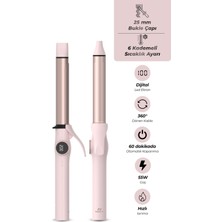 Pirantech KS-625 Profesyonel Dijital Saç Maşası 25 Mm, LED Ekranlı, 140-200°C Isı Ayarlı
