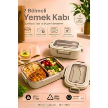 Hanemlife 304 Kalite Paslanmaz Çelik Yemek Kabı Sızdırmaz Kapaklı Taşıma Kulplu Kamp Yemek Seti Beslenme Kabı