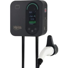 Hims Hcdks-22 22KW Tip 2 Soketli 5m Kablolu Siyah Smart Elektrikli Araç Şarj Istasyonu