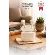 Torima Bluetooth Kulaklık Kulak Içi Kablosuz Kulaklık G04 Bej