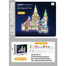 Snow Flake 7.5cm Işıklı Magnetic Blok 100 Parça CH1179
