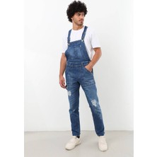 Erkek Jean Tulum Pantolon Koyu Mavi