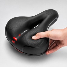 Heugers Hava Kanallı Elastomer Yaylı Bisiklet Selesi Soft Dokulu Ergonomik Konfor Sele