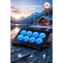 Torima Laptop Soğutucu Ayarlanabilir Rgb Dizüstü Bilgisayar Soğutma Fanı CF13 Siyah