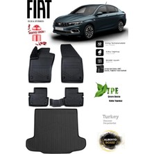 Alberto Rossi Fiat Egea Hybrıd 2025 Araca Özel 3D Paspas ve 3D Bagaj Havuzu