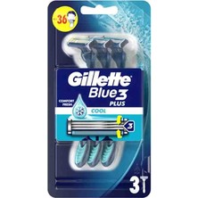Men Gillette Blue 3 Plus Uefa Champions League Özel Seri Tıraş Bıçağı 3'lü