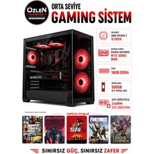 Özlen X30 RYZEN 7 5700X RTX 5060 8GB 16GB RAM 500GB M.2 SSD Oyuncu Bilgisayarı