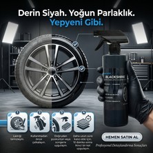 ANCAPOL Blackshine Lastik Parlatıcı - Su Itici, Uzun Ömürlü ve Sıfır Lastik Görünümlü Koruyucu