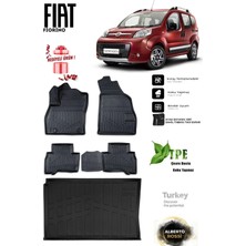 Alberto Rossi Fiat Fiorino 2015 Araca Özel 3D Paspas ve 3D Bagaj Havuzu