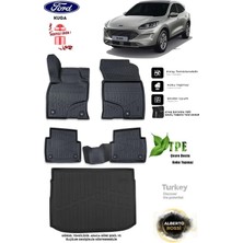 Alberto Rossi Ford Kuga 2024 Araca Özel 3D Paspas ve 3D Bagaj Havuzu