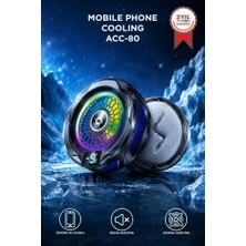 Torima Kablolu Cep Telefon Soğutucu Oyuncu Radyatör Soğutma Fanı ACC80 Siyah