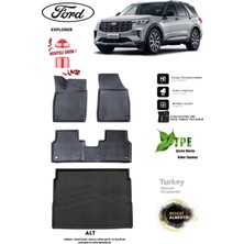 Alberto Rossi Ford Explorer Alt 2026 Araca Özel 3D Paspas ve 3D Bagaj Havuzu