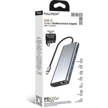 Fulltech FH23 11'i 1 Arada Usb-C Çoklayıcı | 4K Hdmı, 100W Pd, Gigabit Ethernet, 3.5mm Jack
