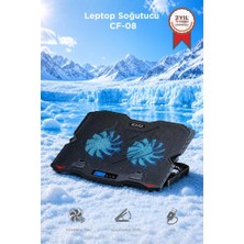 Torima Laptop Soğutucu Ayarlanabilir Dizüstü Bilgisayar Soğutma Fanı CF08 Siyah