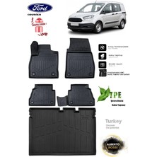 Alberto Rossi Ford Courier 2015 Araca Özel 3D Paspas ve 3D Bagaj Havuzu