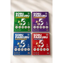 Newton Yayınları Soru Parkuru 5.sınıf Matematik + Türkçe + Fen Bilimleri + Sosyal Bilgiler (4 Kitap)