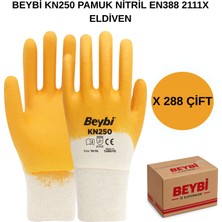 Beybi Arge Toptan KN250 Pamuk Nitril Eldiven 288 Çift No 10 Xl