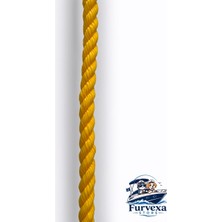 Komandor Marine 16 mm Sarı 3 Kollu Yüzer Halat - Suda Batmaz (Metre Ile Satış - 1 Adet = 1 Metre)