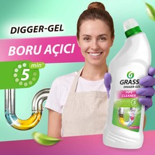 Grass Digger-Gel 750 ml Lavabo ve Gider Açıcı Jel, Metal ve Plastik Tüm Borular İçin Yoğun Formül