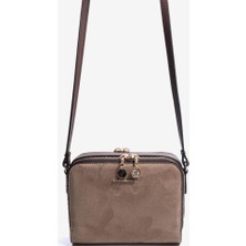 Silver Polo    SP888-M12 Sılver Polo Kadın Çapraz Çanta Vizon - Kahve