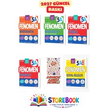 Fenomen Yayıncılık 5.sınıf Matematik A+Fen A+Türkçe A +Paragraf A ve Sosyal Soru Bankası Zamansız Ajanda Hediyeli Maarif Model 2038
