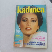 Nisan 1980 Tarihli, 100 Lira Fiyatlı Ajda Pekkan Kapak  Kadınca Dergisi. Turan Güneş ve Kadın, Moda Koleksiyon,