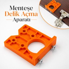 Badem10 35MM Menteşe Delik Açma Aparatı Gizli Menteşe Şablonu Ahşap Dolap Kapak Mobilya Delme Konumlandırıcı