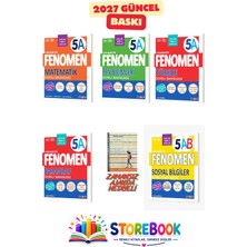 Fenomen Yayıncılık 5.sınıf Matematik A+Fen A+Türkçe A +Paragraf A ve Sosyal Soru Bankası Zamansız Ajanda Hediyeli Maarif Model 2034