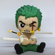 Feoline Roronoa Zoro Örgü Görünümlü Figür – One Piece Anime Koleksiyon Figürü ve Hediyelik