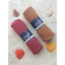 Samara Scarf 2 Adet Luxury Penye Şal - Kadın Tesettür Jersey Hijab Lycra Shawl