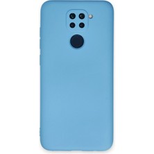 Kmrsfres Newface Xiaomi Redmi Note 9 Kılıf Nano Içi Kadife Silikon - Mavi