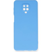 Kmrsfres Newface Xiaomi Redmi Note 9 Pro Kılıf Nano Içi Kadife Silikon - Mavi