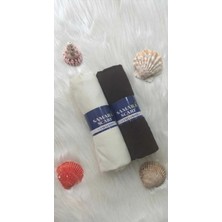 Samara Scarf 2 Adet Luxury Penye Şal - Kadın Tesettür Jersey Hijab Lycra Shawl -Kahve- Ekru