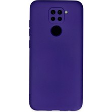 Kmrsfres Newface Xiaomi Redmi Note 9 Kılıf Nano Içi Kadife Silikon - Mor