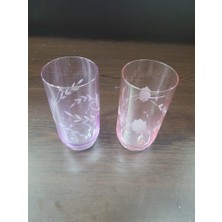 Es Dekor 12CM Bohemia Kristal Cam Su Bardağı 2li