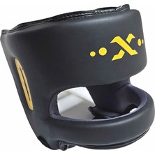 Excalibur Carbon Burun Korumalı Kapalı Boks Antrenman Kaskı Siyah L